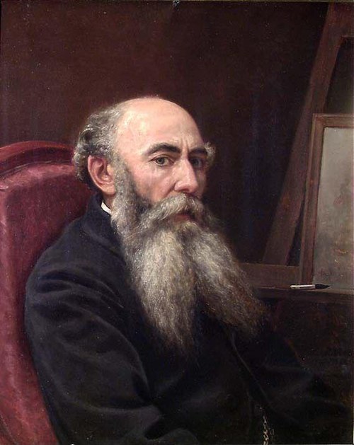 Portrait of the Painter Hans Johan Frederik Berg, 1869, Peter Nicolai Arbo