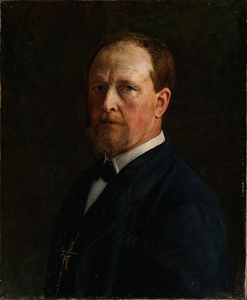 Autoportrait, 1884, Peter Nicolai Arbo