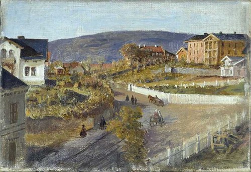 Homansbyen, 1870, Peter Nicolai Arbo