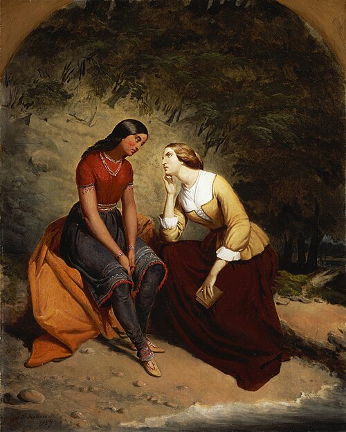 The Meeting of Hetty and Hist, 1857, T. H. Matteson