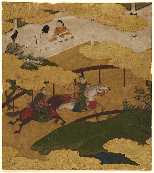Chapter Twenty-Five “Fireflies” from The Tale of Genji, , Tosa Mitsuyoshi