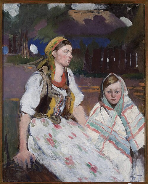 Two peasant girls, , Włodzimierz Tetmajer