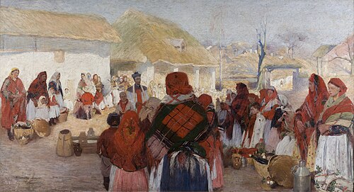 Blessing of Easter Food, 1897, Włodzimierz Tetmajer