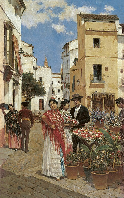 Plaza de La Alfalfa Sevilla, 1907, Joaquín Turina y Areal