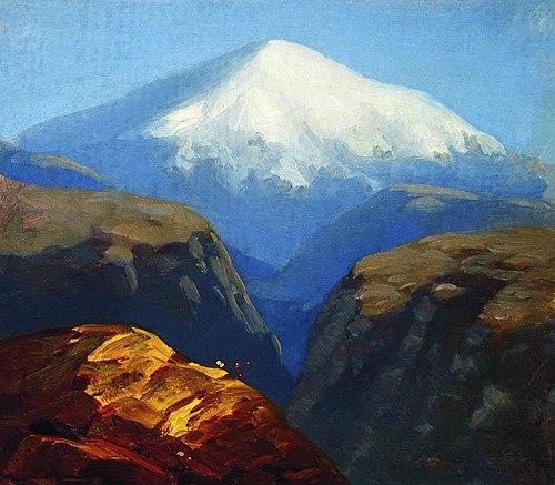Elbrus in the daytime, 1900, Arkhip Kouïndji