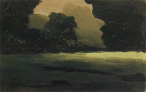 Glade in the forest. Fog, 1890, Arkhip Kouïndji