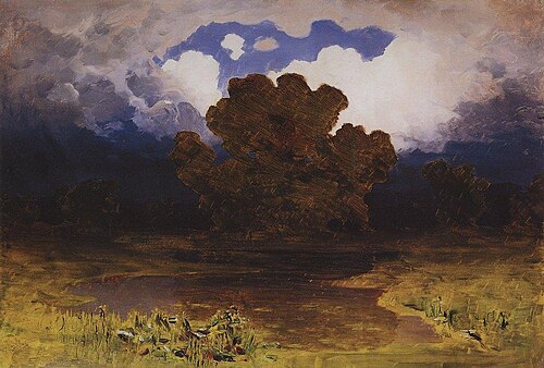 A forest lake. A cloud, 1900, Arkhip Kouïndji