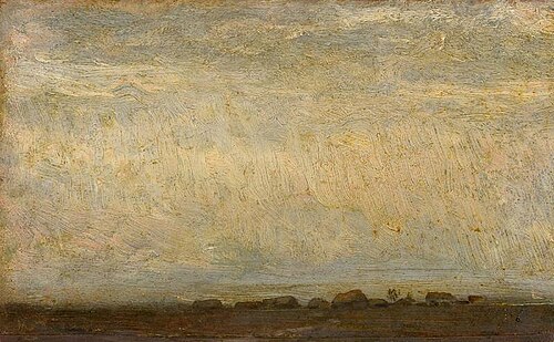 Autumn. Stormy day over the steppe, 1875, Arkhip Kouïndji
