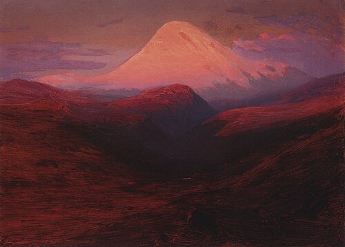 Kazbek in the evening, 1900, Arkhip Kouïndji
