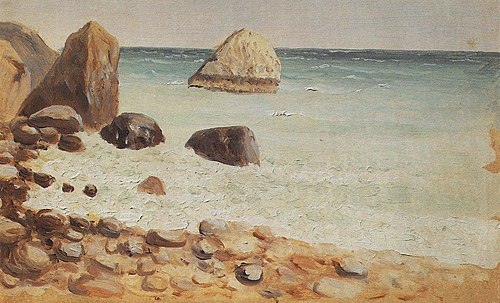Rocky seashore. The Crimea, 1887, Arkhip Kouïndji