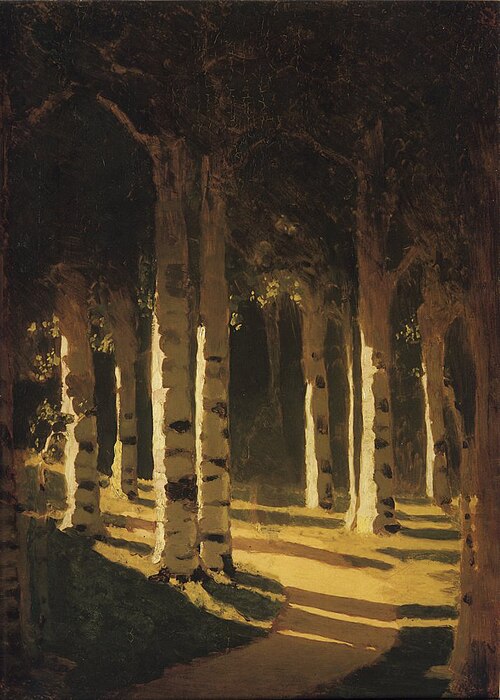 Sunlight in the park, 1890, Arkhip Kouïndji
