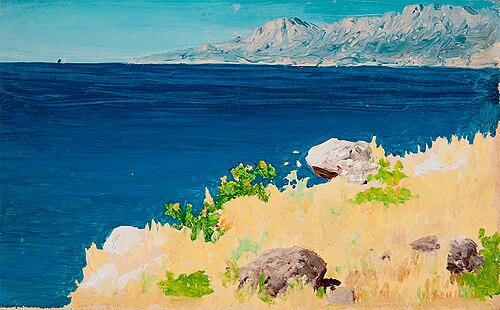 Seashore. The Crimea, 1887, Arkhip Kouïndji