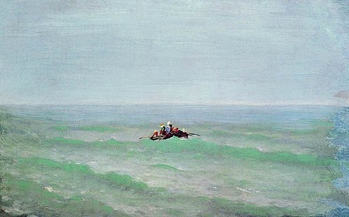 A boat in the sea. The Crimea, 1875, Arkhip Kouïndji