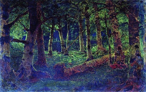 Birch grove (Forest), 1880, Arkhip Kouïndji