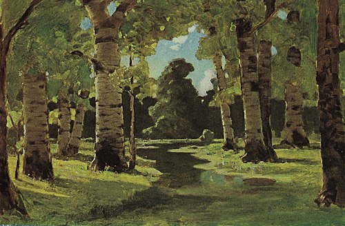 Birch grove (study), 1903, Arkhip Kouïndji