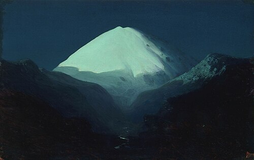 Der Elbrus, Mondnacht, , Arkhip Kouïndji