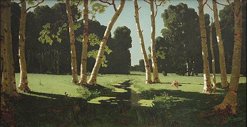 A Birch Grove, 1879, Arkhip Kuindzhi