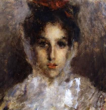 Fanciulla malata, 1877, Tranquillo Cremona