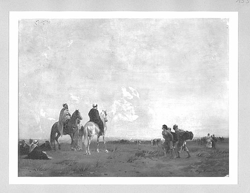 African scene, 1871, Eugène Fromentin
