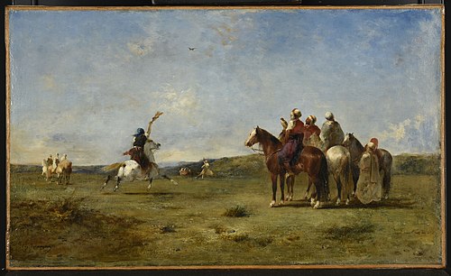Arabes chassant le faucon, , Eugène Fromentin