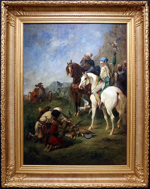 Chasse au faucon en Algérie : la curée, 1863, Eugène Fromentin