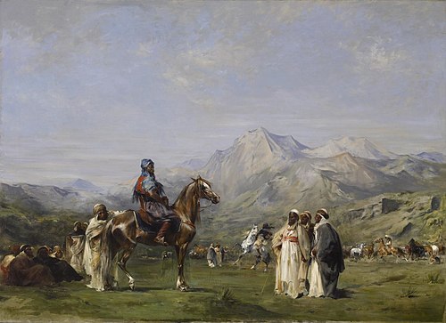 An Encampment in the Atlas Mountains, 1865, Eugène Fromentin