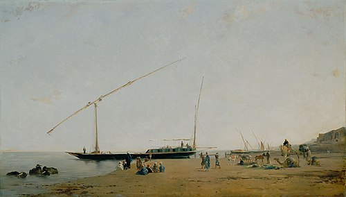 On the Nile, Near Philae, 1871, Eugène Fromentin