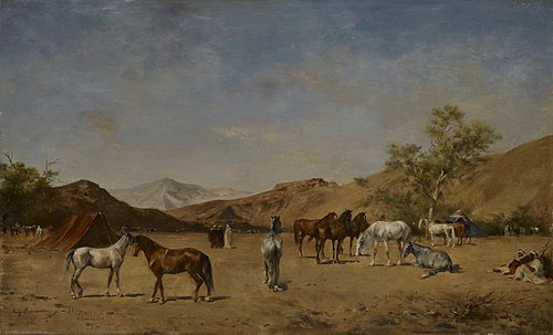 An Arabian Camp, 1873, Eugène Fromentin