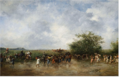 Crossing the Ford, Algeria, 1869, Eugène Fromentin