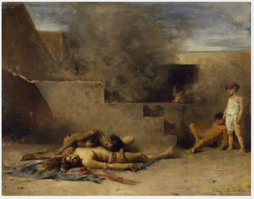 L'Incendie, 1867, Eugène Fromentin