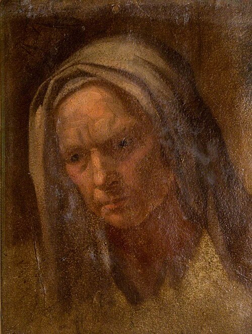 Head of an Old Woman, , Eugène Fromentin
