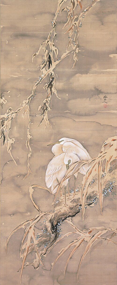 Egrets in Snow, , Tsubaki Chinzan