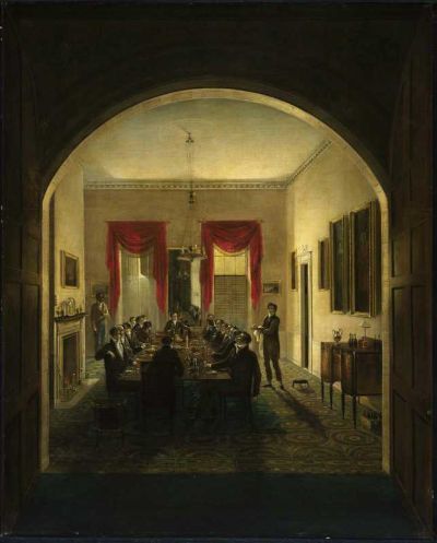 The Dinner Party., 1821, Henry Sargent
