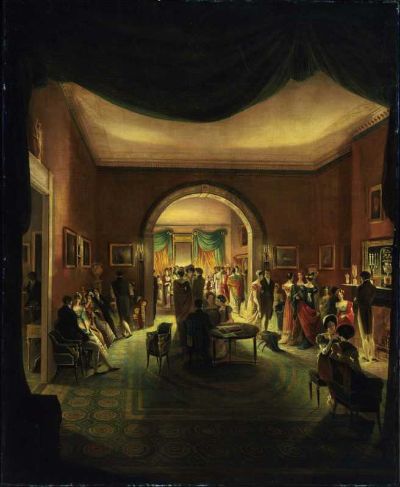 The Tea Party., 1824, Henry Sargent