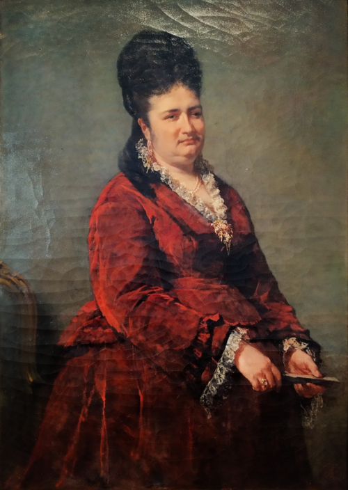 Retrato da Condessa de Geraz do Lima, 1877, Miguel Ângelo Lupi