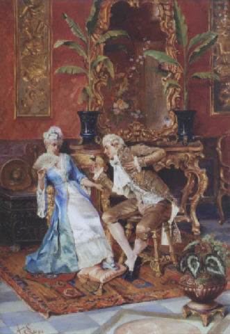 Gallantry, 1881, Miguel Ângelo Lupi
