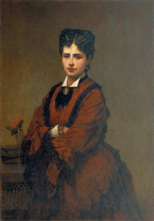 Retrato da Marquesa de Belas, 1874, Miguel Ângelo Lupi