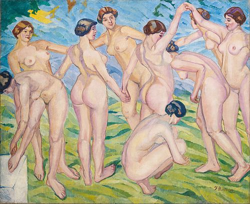 Nudes (Women Dancing in a Ring), , Francisco Iturrino