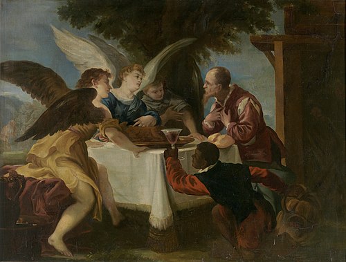 Abraham y los tres ángeles, 1667, Juan Antonio de Frías y Escalante