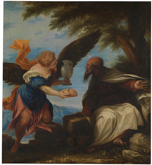 El profeta Elías y el ángel, 1668, Juan Antonio de Frías y Escalante