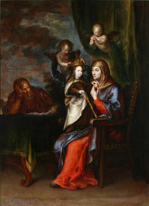 Saint Anne Saint Joachim and the Virgin, 1652, Francisco Camilo
