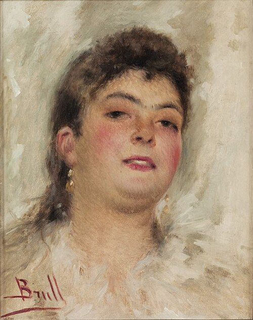 Retrat d'una dona jove, 1890, Joan Brull Vinyoles
