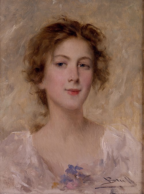Somrient, 1890, Joan Brull Vinyoles