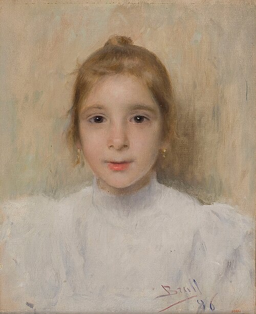 Portrait of the Girl Rosó Galia, 1896, Joan Brull Vinyoles