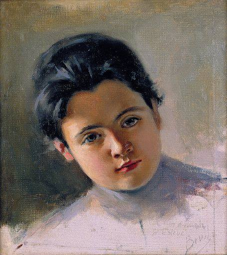 Portrait of girl, , Joan Brull Vinyoles
