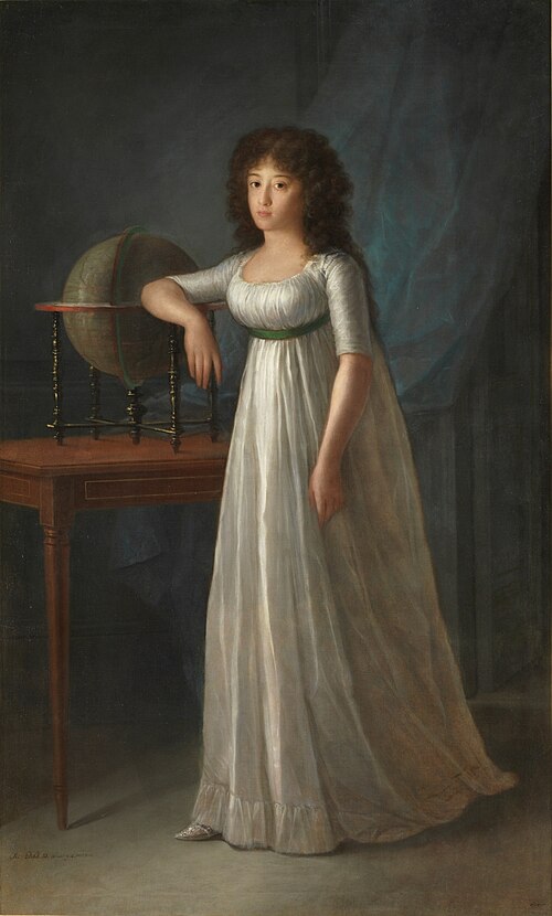Joaquina Téllez-Girón, daughter of the 9th Duke and Duchess of Osuna, 1798, Agustín Esteve y Marqués