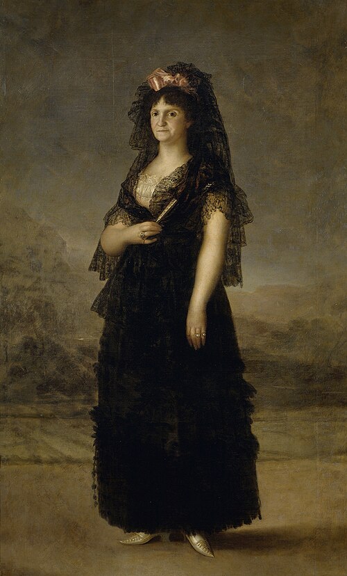 Reine María Luisa avec mantille, 1799, Agustín Esteve y Marqués