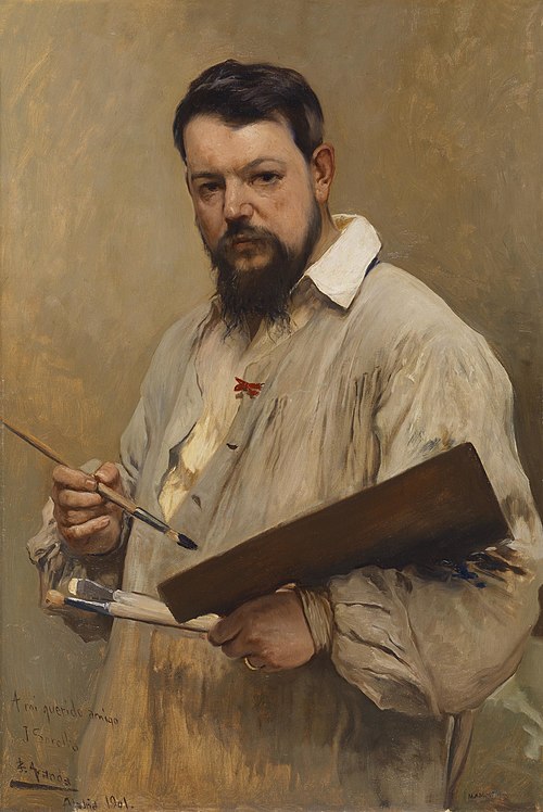 The painter Joaquin Sorolla, 1901, José Jiménez Aranda