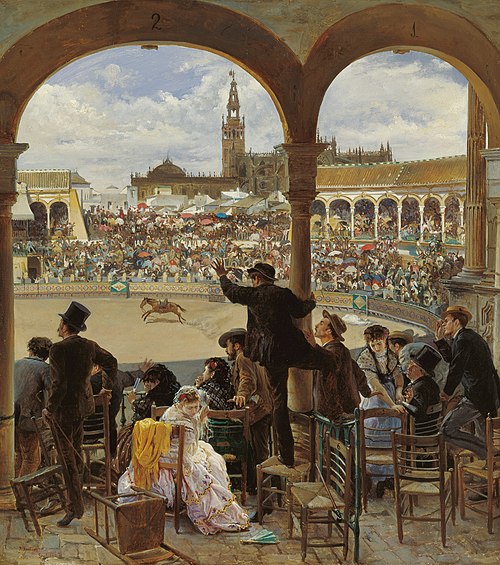 A Pass in the Bullring, 1870, José Jiménez Aranda