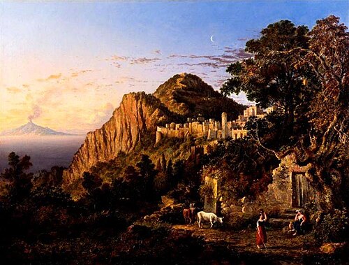 Vesuvius and the Bay of Naples from the Island of Capri, 1850, George Loring Brown